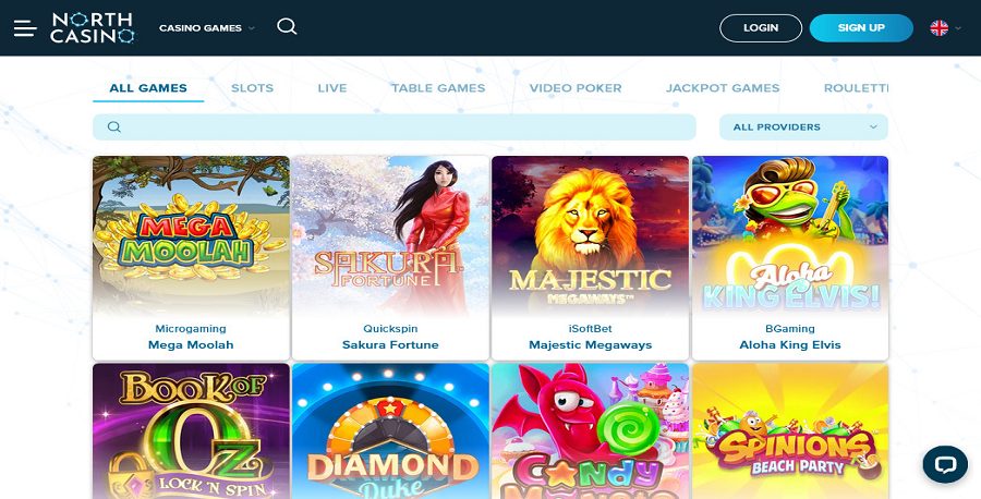 North casino games