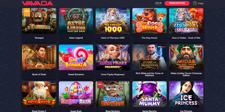 Slot játékok a Vavada casinóban