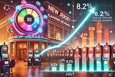 New Jersey’s Total Gaming Revenue Rises 8.2% in July 2024 Despite In-Person Decline