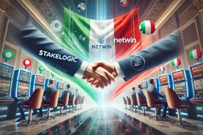 Stakelogic Partners with Netwin for Slots and Live Casino in Italy