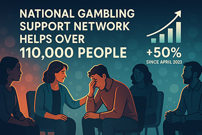 National Gambling Support Network Helps Over 110,000 with Increased Self-Referrals