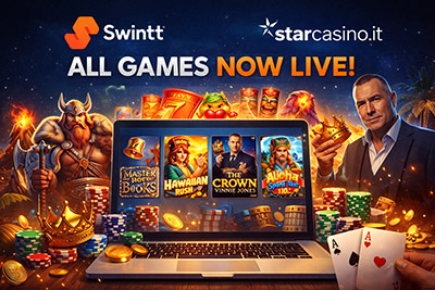 Swintt Brings Elysium Slots to Starcasino with Italy Push On
