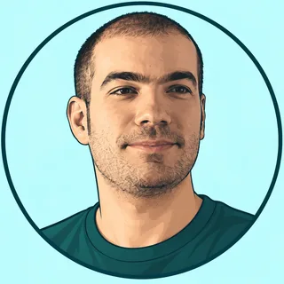Comic portrait of Anthony Huber