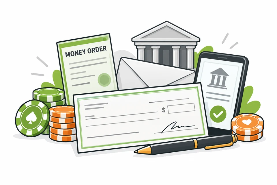Money order and cheque payment illustration