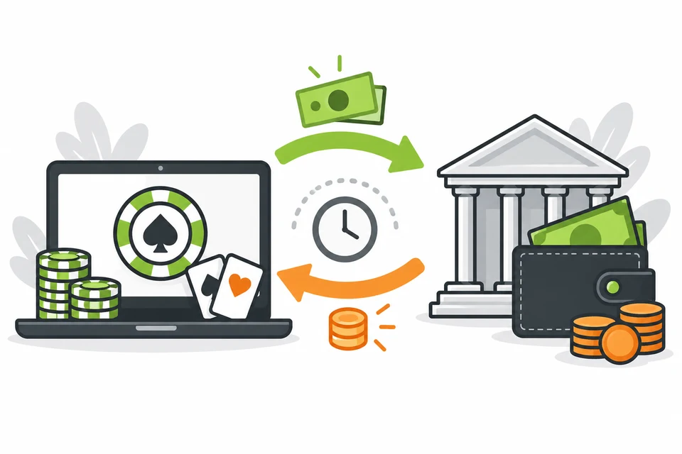 Deposit and withdrawal transfers with processing time
