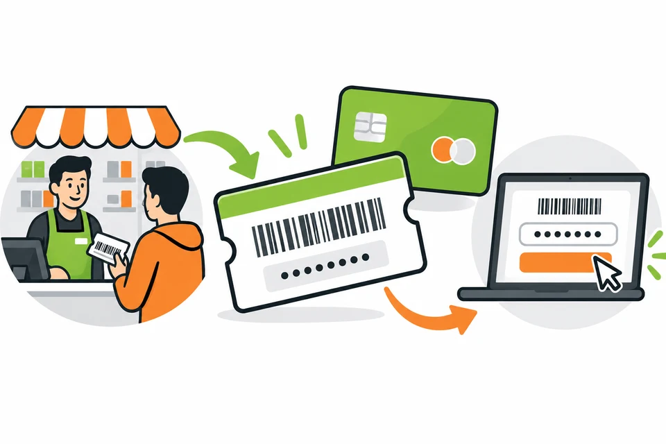 Prepaid voucher purchase and redemption illustration