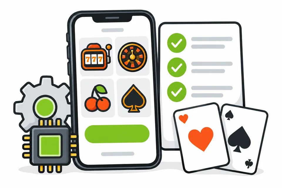 Mobile app checklist for device compatibility and game selection