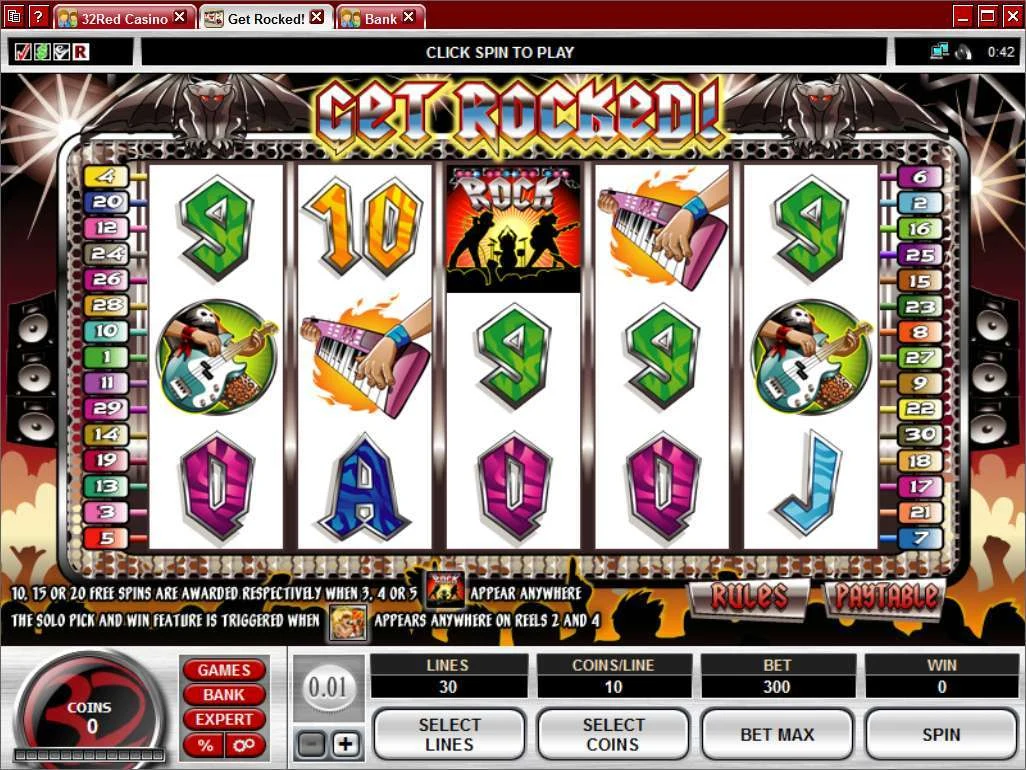 Get Rocked Microgaming archived screen 1