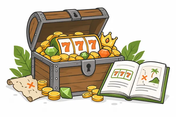Treasure Slots themed illustration