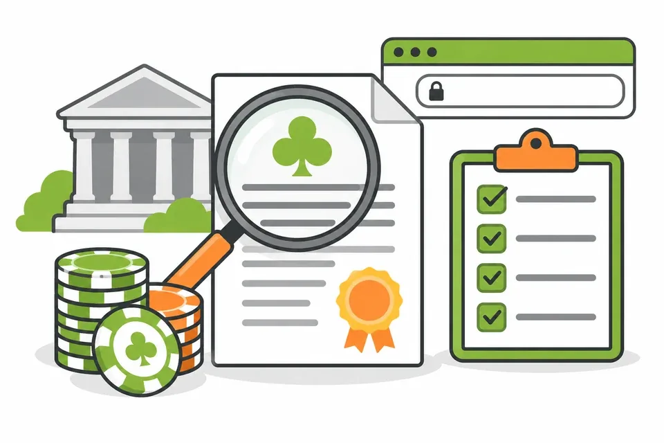 Checking gambling legislation and licensing