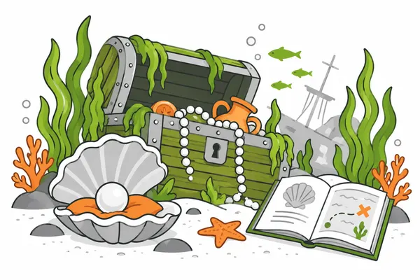 Sea Treasures Slots themed illustration