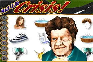 Midlife Crisis Progressive Jackpot Slot title artwork
