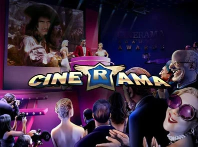 Cinerama Progressive Jackpot Slot title artwork