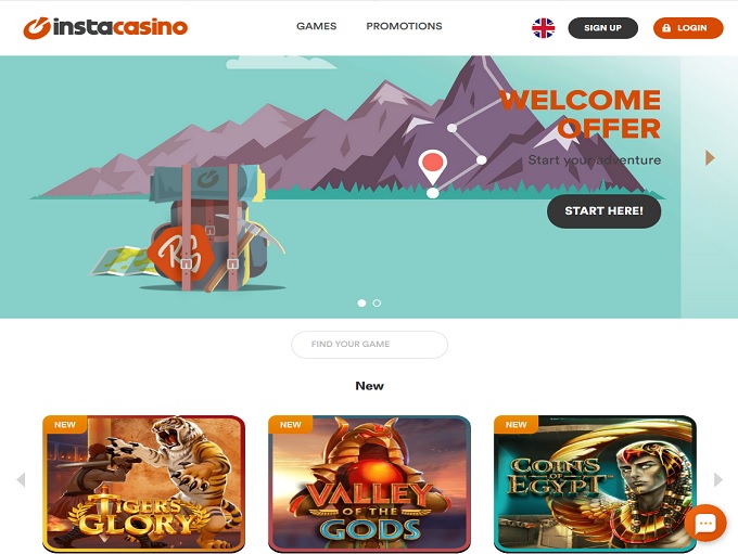 InstaCasino Home 