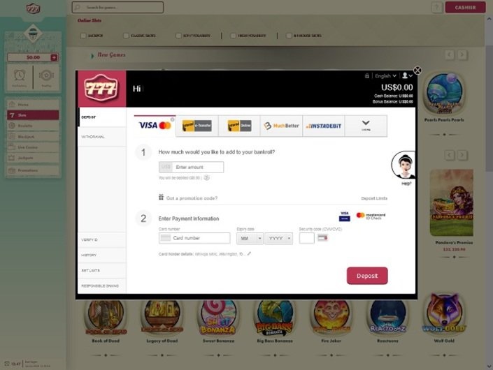 777 Casino 23.03.2022. Bank 