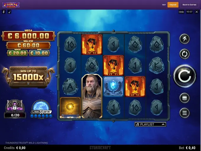 Zodiac Casino 29.06.2021. Game 1