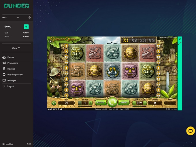 Dunder Casino 30.12.2024. Game1 