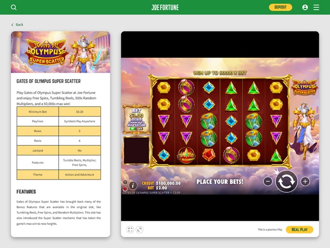 Joe Fortune Casino 20.10.2025. Game2