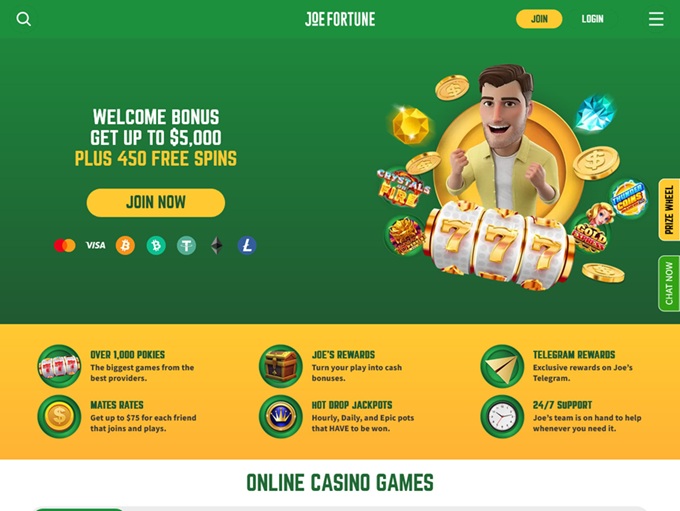 Joe Fortune Casino 20.10.2025. Hp