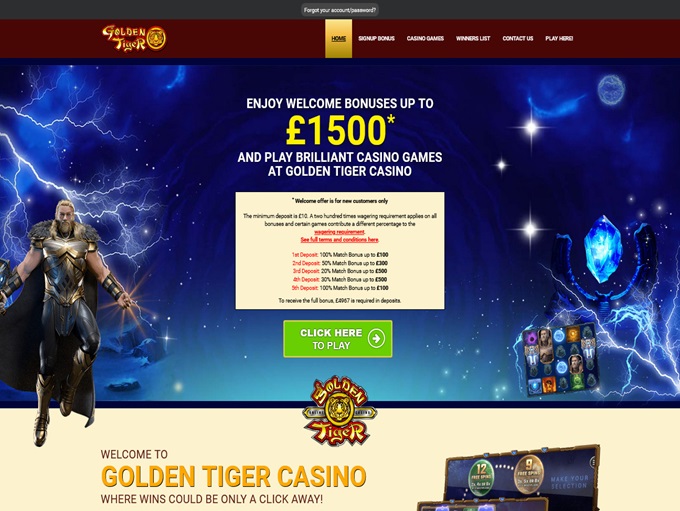 Golden Tiger Casino 26.07.2024. Hp 
