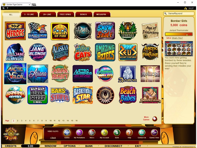 Golden Tiger Casino new lobby 