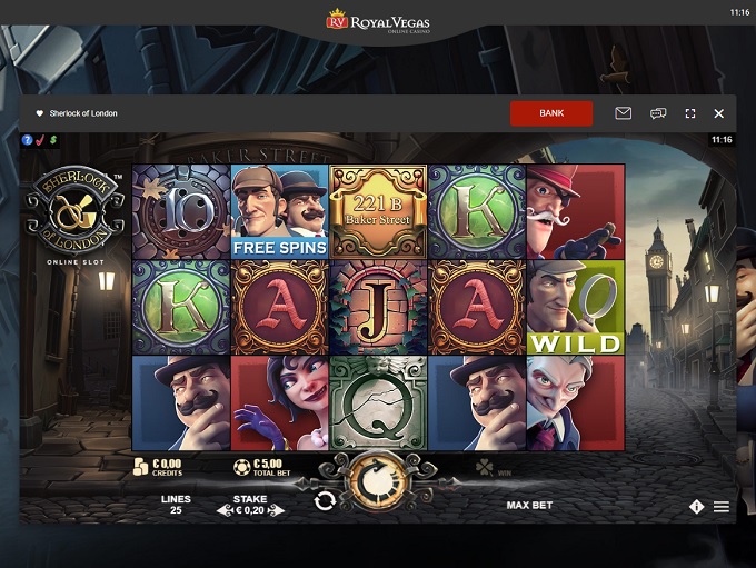 Royal Vegas new Game 1 
