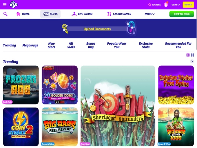 PlayOJO Casino 05.12.2025. lobby 