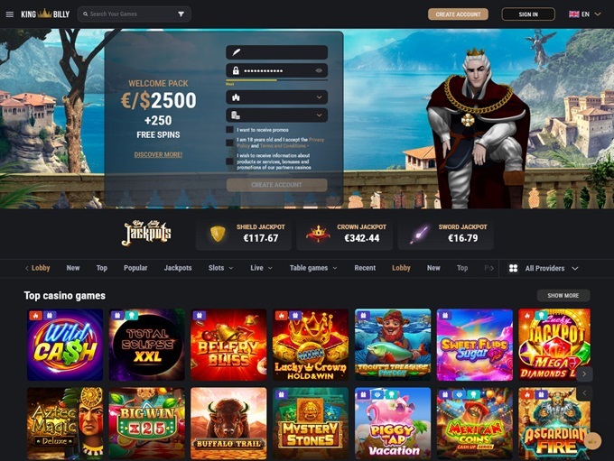 King Billy Casino 24.07.2024. Hp 