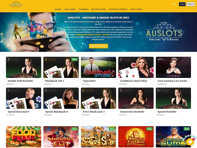 AU Slots Casino Hp