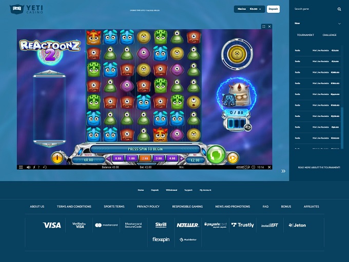 Yeti Casino 11.04.2023. Game2 