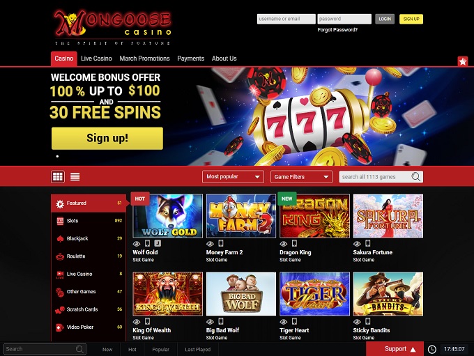 Mongoose Casino 02.04.2020. hp