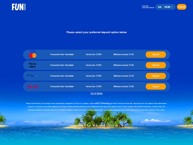 funcasino cashier 28 05 2026