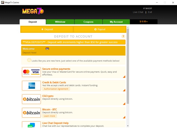 Mega7's Casino 23.05.2022. bank 