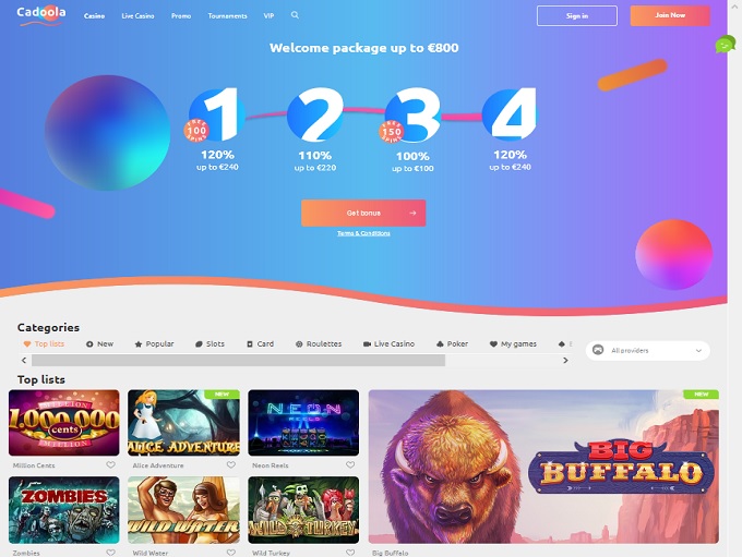 Cadoola Casino New Hp 