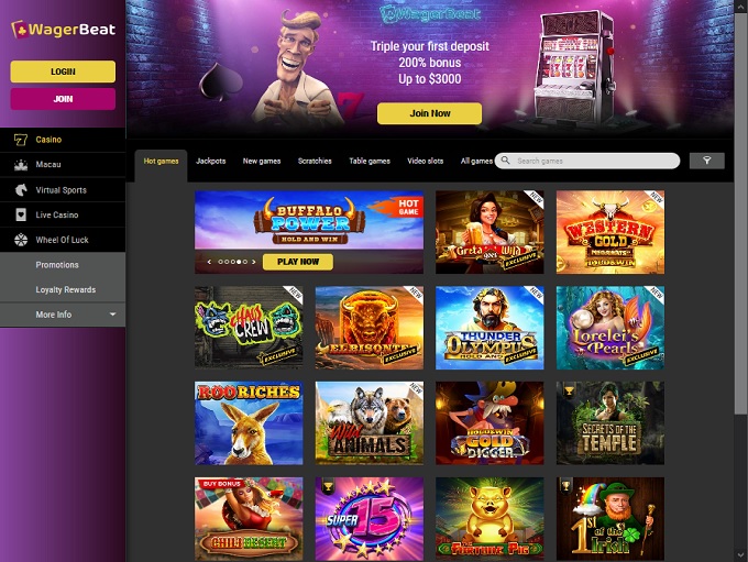 WagerBet Casino New Hp 