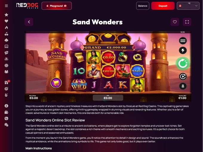 Red Dog Casino 02.07.2025. Game 2 