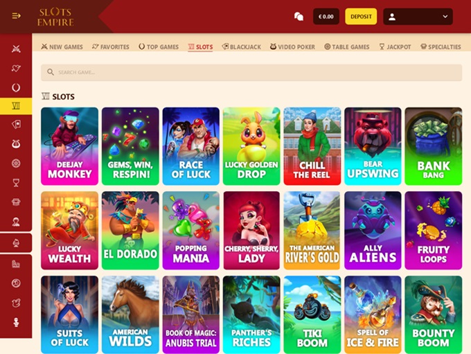 Slots Empire 01.07.2024. Lobby 