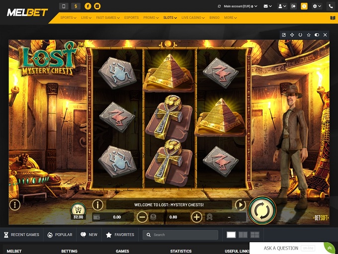 MELBET Casino 24.05.2022. Game 1