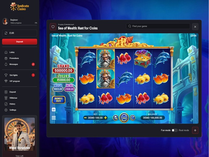 Syndicate Casino 18.08.2025. Game 2 