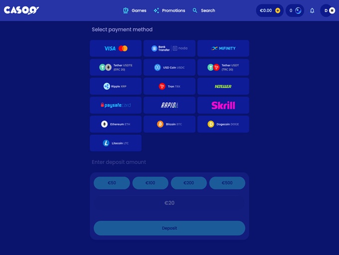 Casoo Casino 03.11.2025. Bank