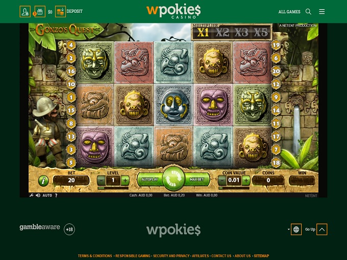 WPokies Online Casino 24.06.2021. Game 1