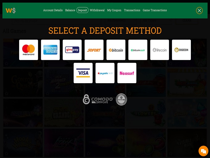 WPokies Online Casino 24.06.2021. bank