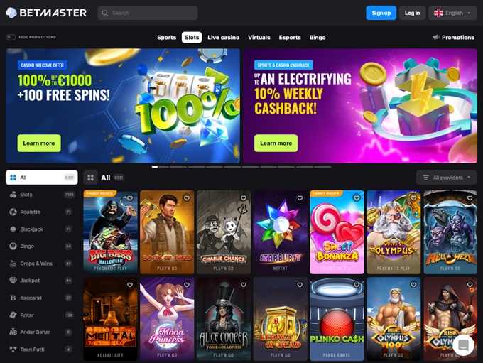 Betmaster Casino 01.11.2023. Hp 