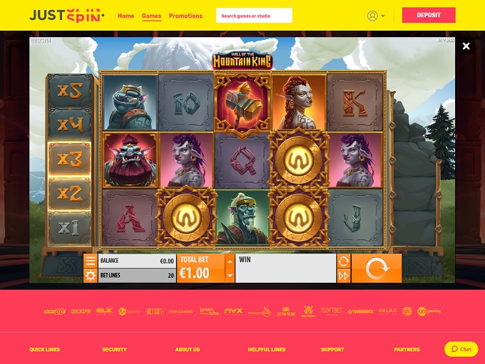 Justspin Casino Game 1 