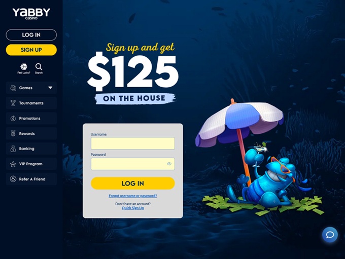 Yabby Casino 28.11.2025. Hp