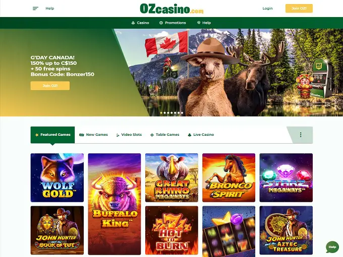 OzCasino hp