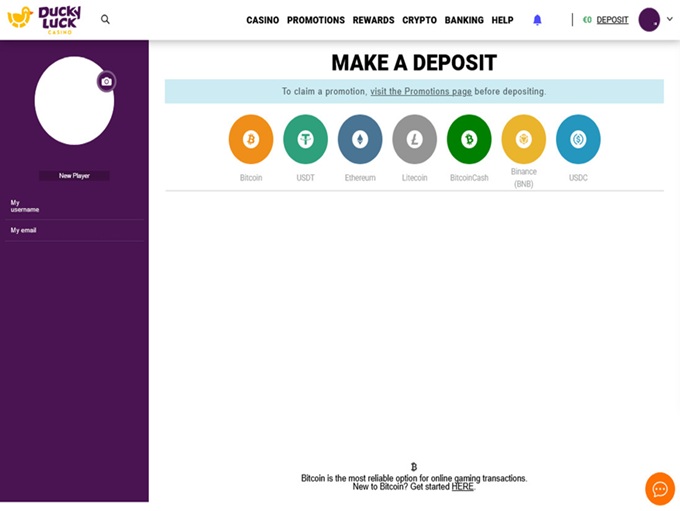 DuckyLuck Casino 05.11.2025. Bank