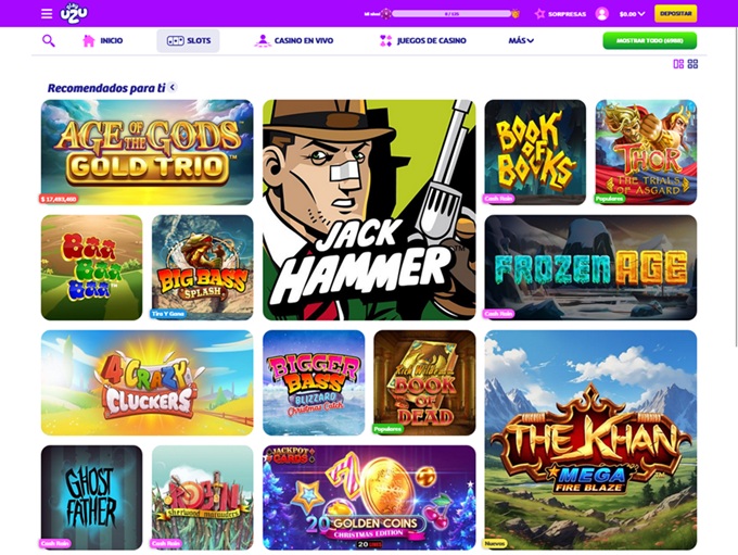 Lobby de Playuzu Casino