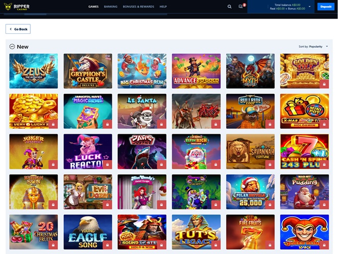 Ripper Casino 26.12.2025. lobby