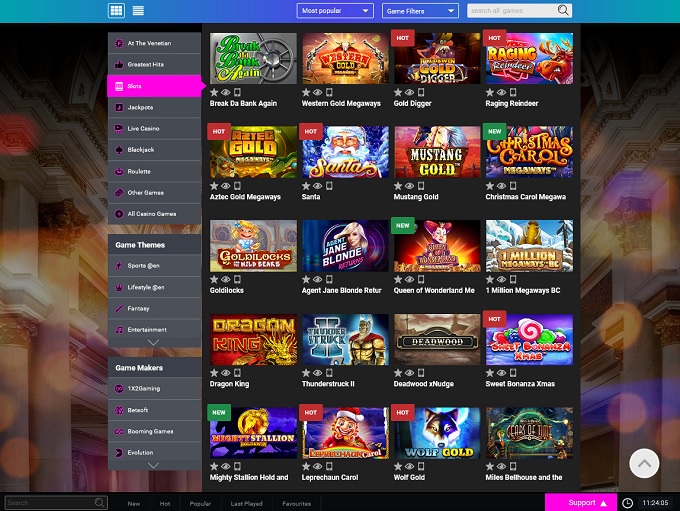 Eddy Vegas Casino 11.03.2022. Lobby